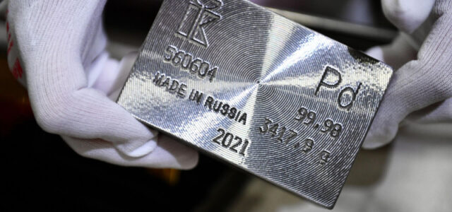 Россия в январе увеличила экспорт палладия в США более чем в пять раз