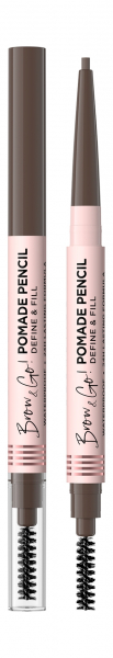 Eveline Brow & Go! Define & Fill Pomade Pencil Карандаш-помада для бровей | Taupe